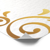 Custom Goud Moslim Islamitische Henna Partij Poste Poster (Hoek)