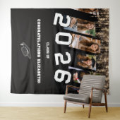 Custom Graduation Backdrop Photo Collage Wandkleed (In Situ (horizontaal))