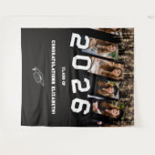 Custom Graduation Backdrop Photo Collage Wandkleed (Voorkant (horizontaal))