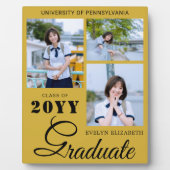 Custom Graduation Celebration Photo Memory Frame Fotoplaat (Voorkant)