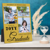 Custom Graduation Celebration Photo Memory Frame Fotoplaat (Zijkant)