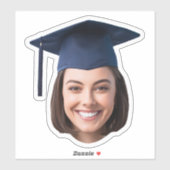 Custom Graduation Face Photo Sticker (Vel)
