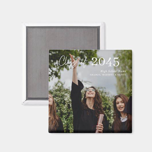 Custom Graduation Farewell Gift Photo Magneet (Voorkant / Achterkant)