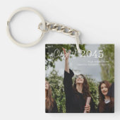 Custom Graduation Farewell Gift Photo Sleutelhanger (Voorkant)