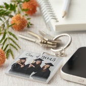 Custom Graduation Farewell Gift Photo Sleutelhanger (Voorkant Rechts)