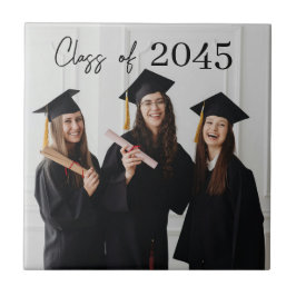 Custom Graduation Farewell Gift Photo Tegeltje