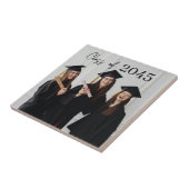 Custom Graduation Farewell Gift Photo Tegeltje (Zijkant)
