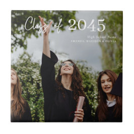 Custom Graduation Farewell Gift Photo Tegeltje