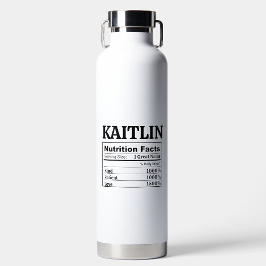 Custom Graduation Gift Nurse Law School Teacher Waterfles (Voorkant)