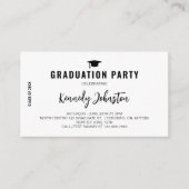 Custom Graduation Party Afstudeerder Class of 2025 Informatiekaartje (Voorkant)