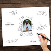Custom Graduation Party Guest Signature Poster
