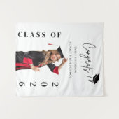 Custom Graduation Photo Backdrop Banner Class  Wandkleed (Voorkant (horizontaal))