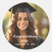 Custom Graduation Photo Stickers - Class of 2026 (Voorkant)