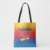 Custom Graduation Tote Bag - Canvas Tote with Date (Voorkant)