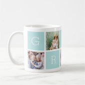 Custom Gran Grandmoeder 5 Photo Collage Koffiemok (Links)