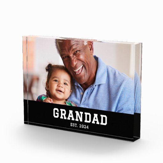 Custom Grandad Established Modern Fotoblokken (Rechts)