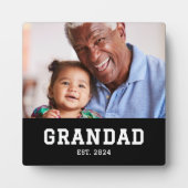 Custom Grandad Established Modern Photo Fotoplaat (Voorkant)