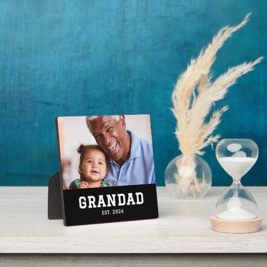 Custom Grandad Established Modern Photo Fotoplaat (Insitu)