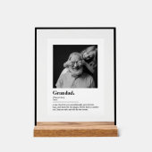 Custom Grandad Gift Dictionary Definition Photo Acryl Bord (Voorkant)