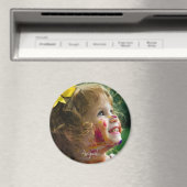 Custom Grandchild Photo Gift for Grandma Name Magneet (Insitu (Vaatwasser))