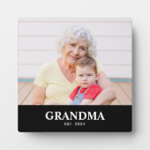 Custom Grandma Established Modern Bold Photo Fotoplaat (Voorkant)