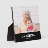 Custom Grandma Established Modern Bold Photo Fotoplaat (Voorkant)
