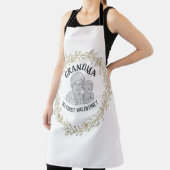 Custom "GRANDMA" Photo Collage Design - Heartwarmi Schort (Insitu)