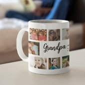 Custom Grandpa 18 Photo Collage Koffiemok