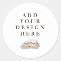 Custom Graphic Classic ronde Sticker