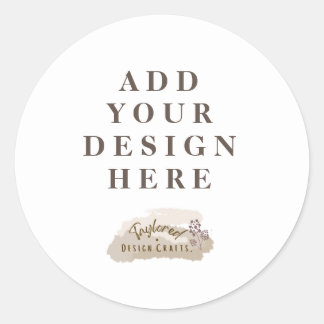 Custom Graphic Classic ronde Sticker