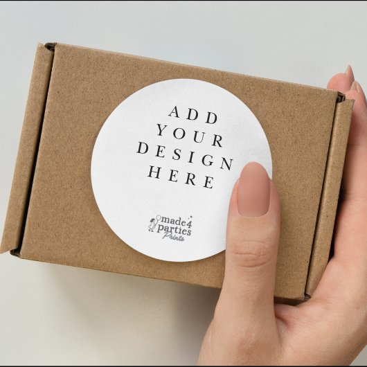 Custom Graphic Classic Round Sticker Labels