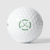 Custom Graphic Golf Balls, Golf Lover Gift Idee Golfballen (Voorkant)
