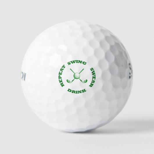 Custom Graphic Golf Balls, Golf Lover Gift Idee Golfballen (Voorkant)