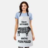 Custom Grappig Chef Schort (Gedragen)