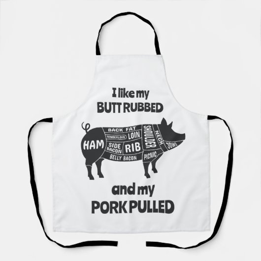 Custom Grappig Chef Schort (Voorkant)