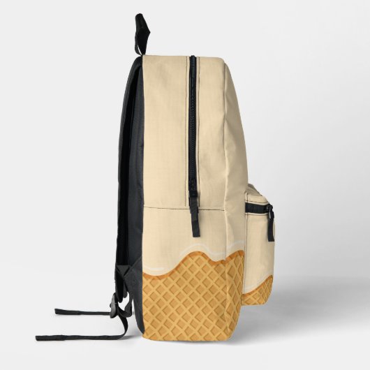 Custom grappig design ijs Vanilla Meisje Bedrukte Rugzak (Links)