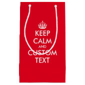 Custom grappig houden kalme meme Kerstmis cadeau t Klein Cadeauzakje (Voorkant)