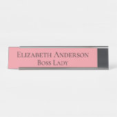 Custom Grappige baas Lady Kleine Bedrijf Eigenaar Bureau Naambordje (Voorkant)