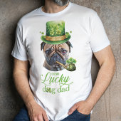 Custom Grappige Hond foto St. Patrick's Day T-shirt