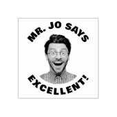 Custom Grappige Leraar Foto Uitstekend Rubberstempel (Afrduk)