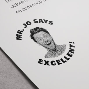 Custom Grappige Leraar Foto Uitstekend Zelfinktende Stempel