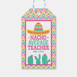 Custom Grappige Nacho Gemiddelde Leraar Cactus Che Cadeaulabel