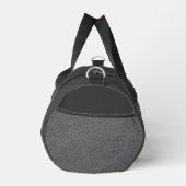 Custom Gray Black Monogram Initial Sport Gym Plunjezak (Rechts)