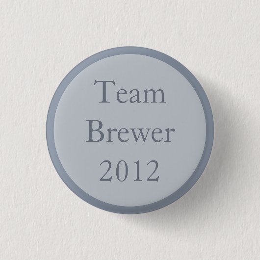 Custom Gray Wedding Party Team Pinback Buttonnen Ronde Button 3,2 Cm (Voorkant)