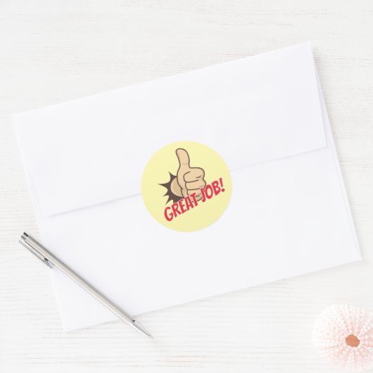 Custom “Great Job!” Teacher Reward Stickers (Envelop)