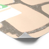 Custom Greek Taverna Cat Mediterranean Scene Poster (Hoek)