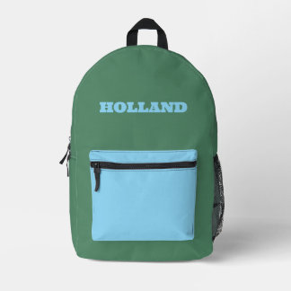 Custom Green and Blue Bedrukte Rugzak