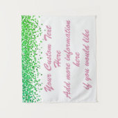 Custom Green Backdrop Anniversary Party Photo Prop Wandkleed (Voorkant)