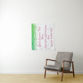 Custom Green Backdrop Anniversary Party Photo Prop Wandkleed (In situ)