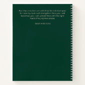 Custom Green Floral Postpartum Journal | New Moms Notitieboek (Achterkant)